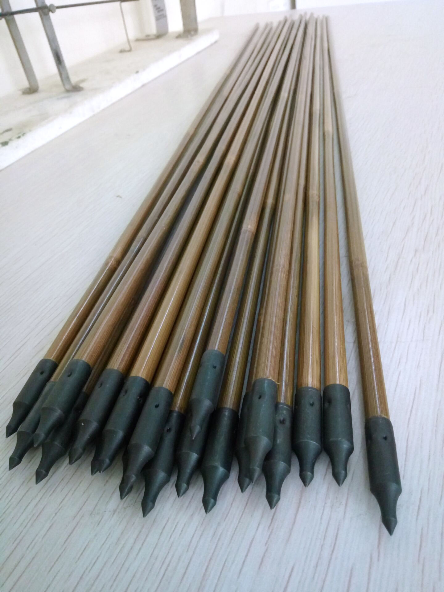 84cm/33inch archery bamboo arrow shafts with broadheads