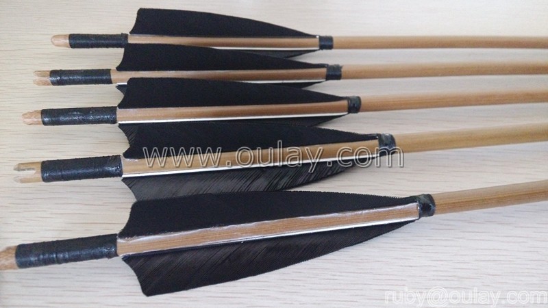 black cock fletchings bamboo arrows