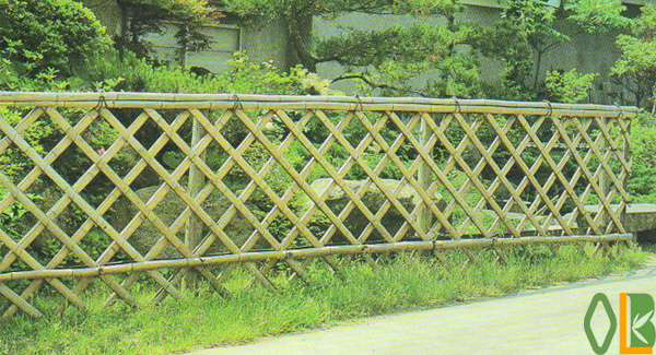 cheap garden bamboo fence