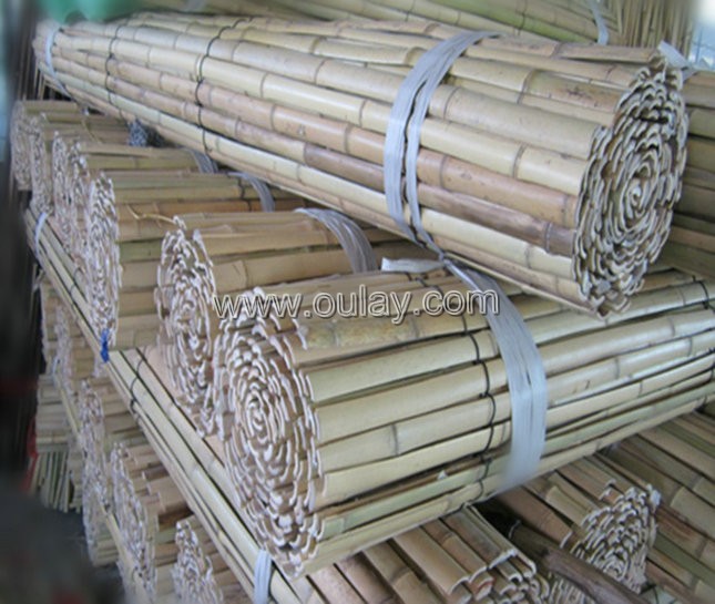 bamboo slat fence