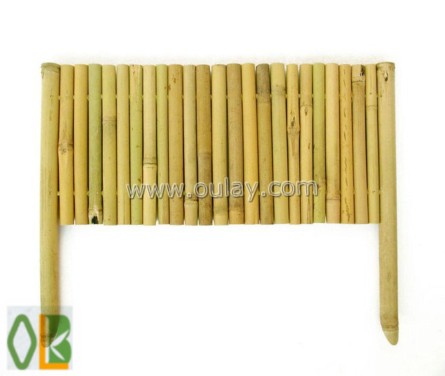 natural bamboo border edging