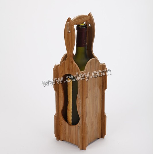 single bottle wine rack/Bamboo Wine Tray Rack