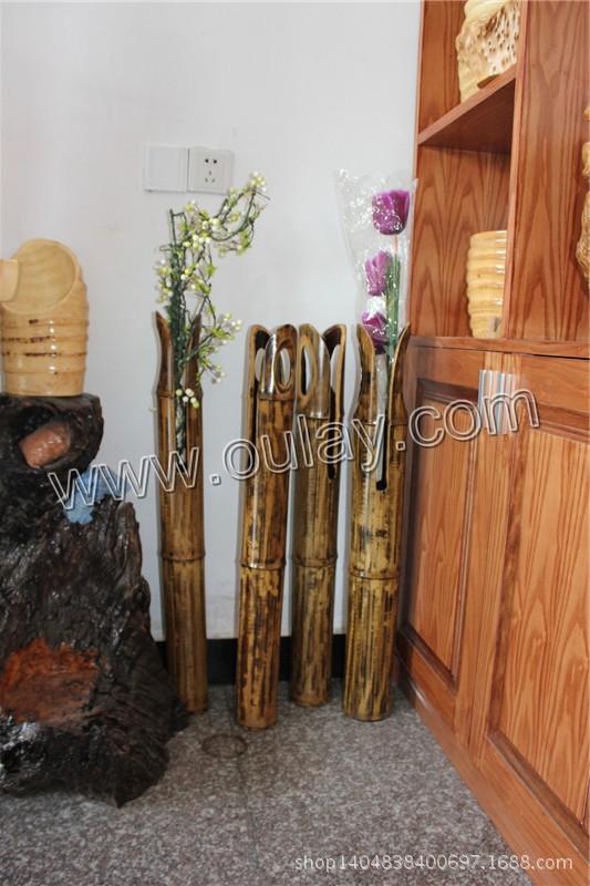 bamboo craft basket  for office decoration