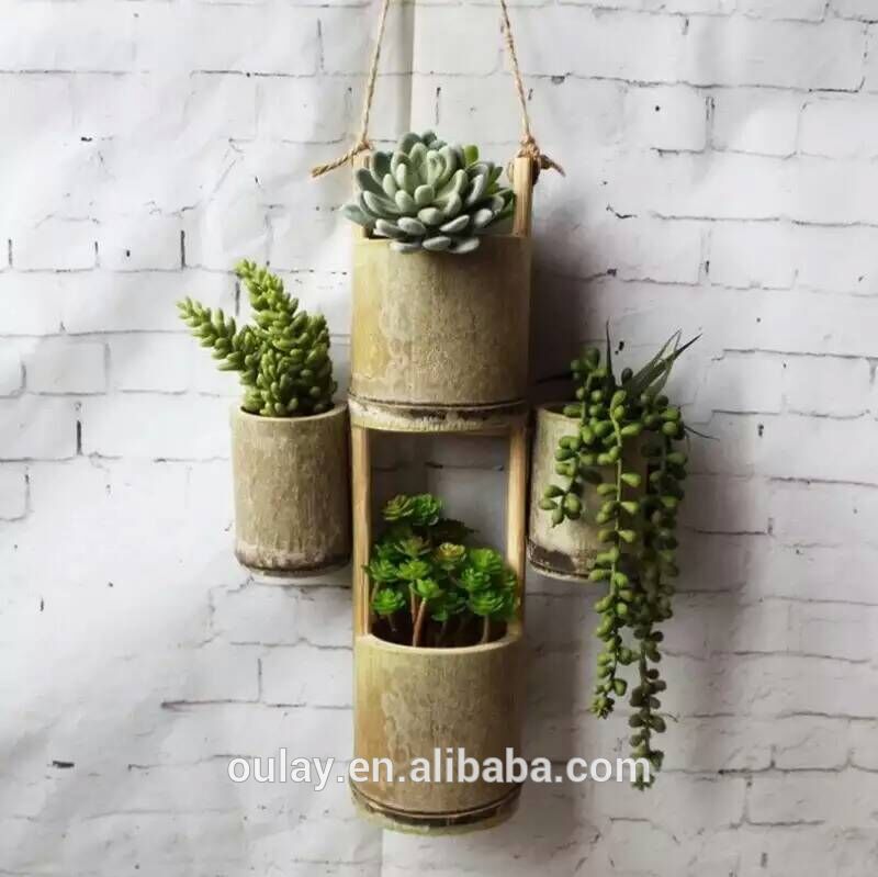Home and garden bamboo vase