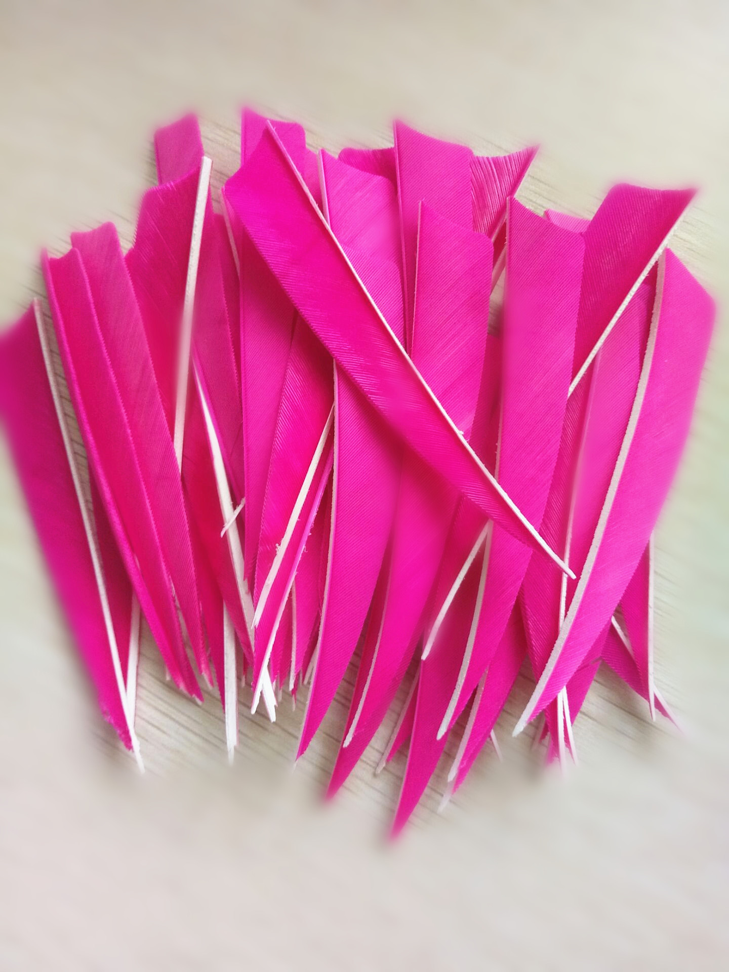 3~5inch archery pink turkey feather